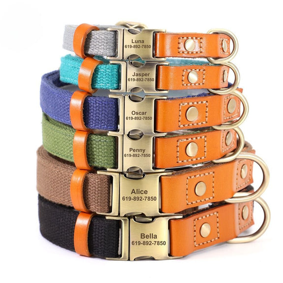 Dogs Real Leather Collar kickpet