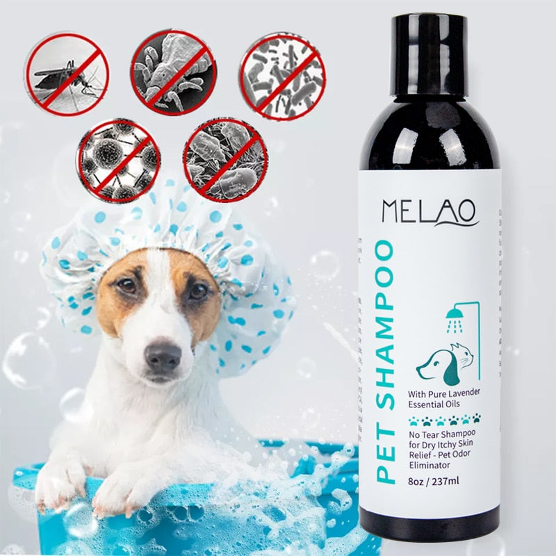 Pet Shampoo And Conditioner 2 In 1 Natural Moisturizing Shampoo Moisturizing Dog Shampoo For Sensitive Skin PH Balanced Shampoo kickpet