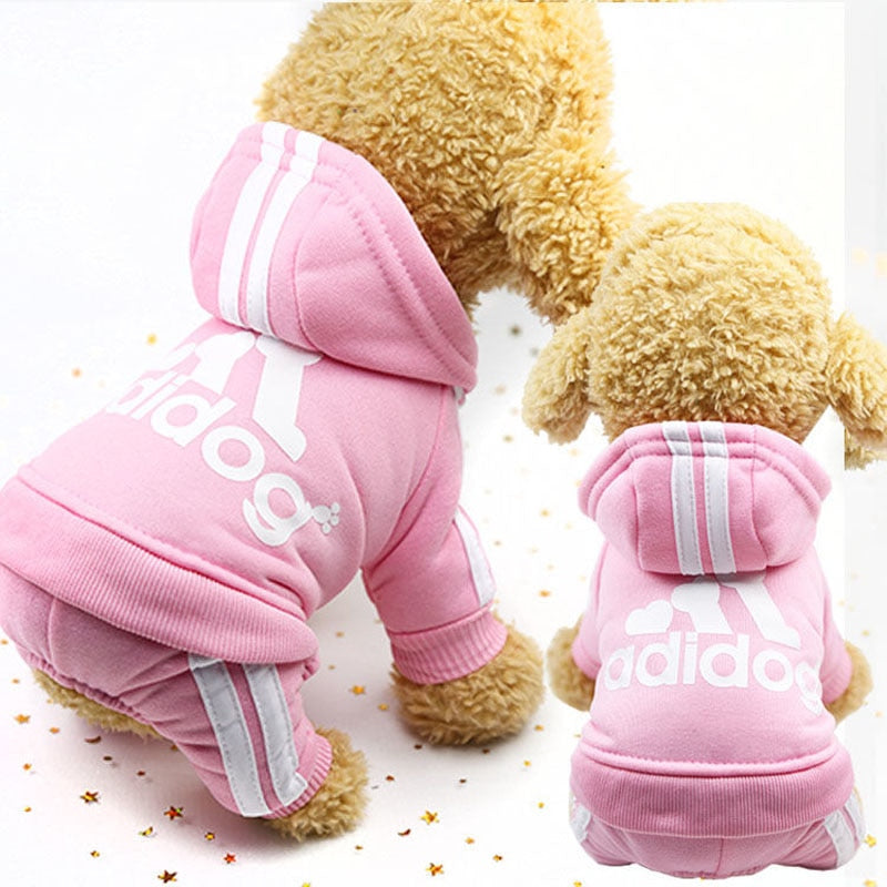 Adidog Clothes Autumn and Winter New Pet Clothes Small Medium Clothes Luxury Dog Puppy Chihuahua Pet Warm Four-Legged Sweater kickpet