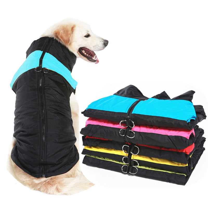 Winter Pet Dog Clothes Warm Big Dog Coat Puppy Clothing Waterproof Pet Vest Jacket For Small Medium Large Dogs Golden Retriever kickpet