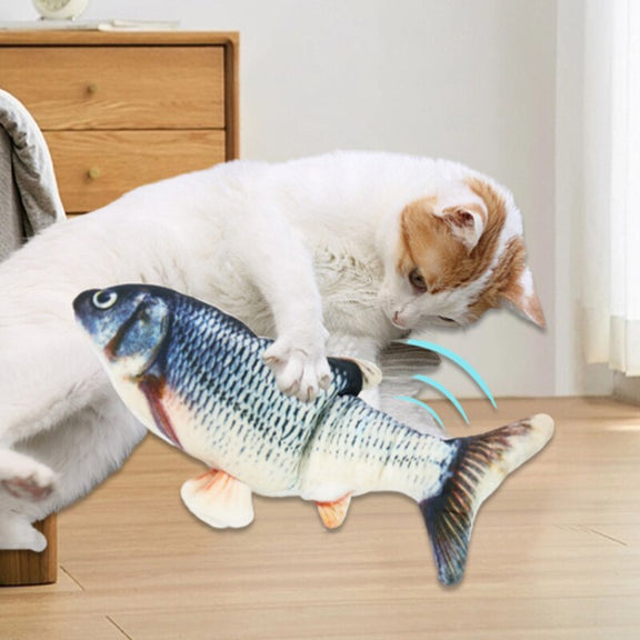 Cat Dog Toy Fish USB Charger Electric Floppy Interactive Fish Training Molar Toy Realistic Fish Pet Chew Bite Accessorie kickpet