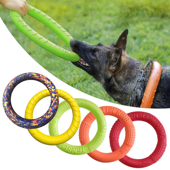 Dog Toys Pet Flying Discs EVA Dog Training Ring Puller Resistant Toys For Dogs Floating Puppy Bite Ring Toy Interactive kickpet