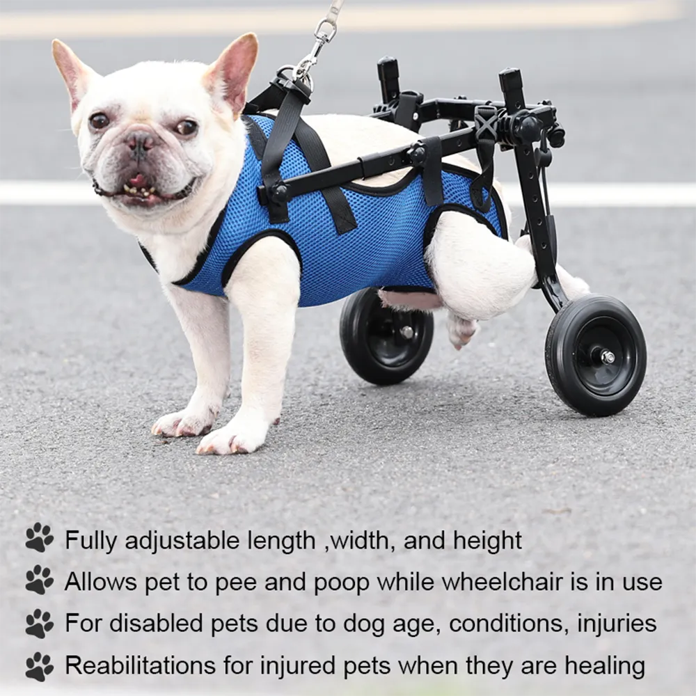 Pet Walk Booster Dog Wheelchair Disability Adjustable Dog Hind Legs Bracket Cat Dog Injured And Weak Rehabilitation Aid Car kickpet