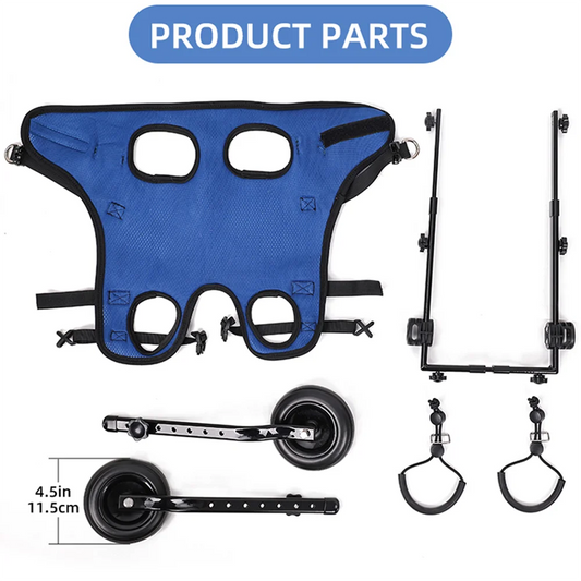 Pet Walk Booster Dog Wheelchair Disability Adjustable Dog Hind Legs Bracket Cat Dog Injured And Weak Rehabilitation Aid Car kickpet