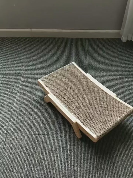 Wooden Cat Scratcher Bed