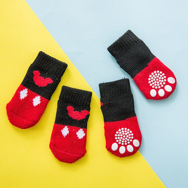 Non-slip Warm Printed Cotton Socks pet b5 2