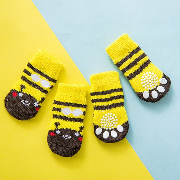 Non-slip Warm Printed Cotton Socks pet b5 2